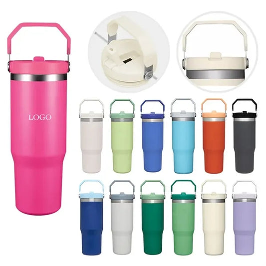 30oz  Flip Straw Tumbler with Handle
