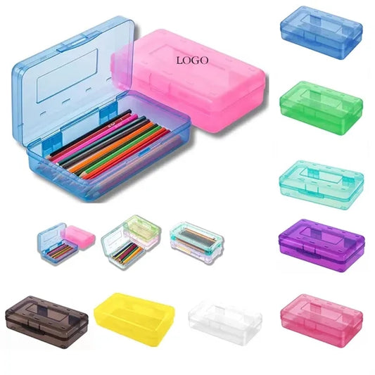 Large Capacity Plastic Hard Pencil Case