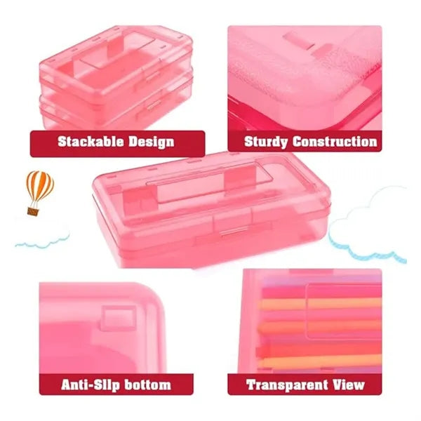 Large Capacity Plastic Hard Pencil Case