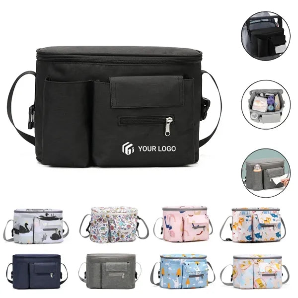Travel outdoor universal baby stroller hanging storage bag