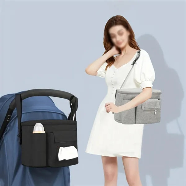 Travel outdoor universal baby stroller hanging storage bag