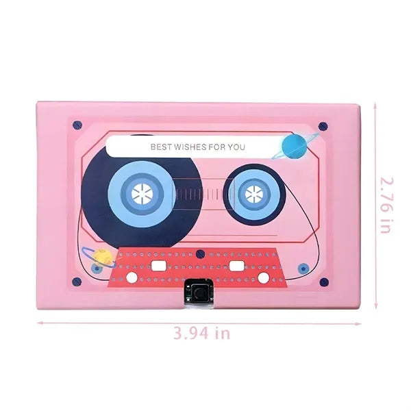 Christmas gift thank you card voice recording cassette tape