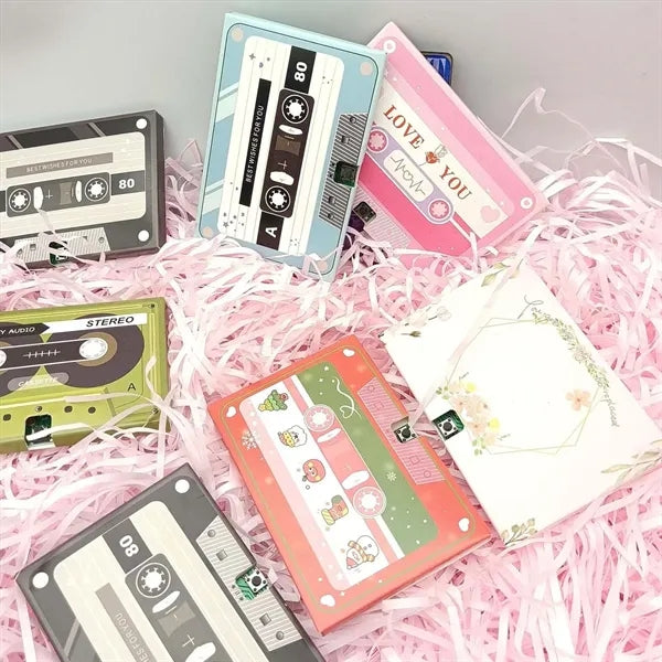 Christmas gift thank you card voice recording cassette tape