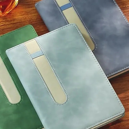 School office work gift pu leather a5 thick journal notebook