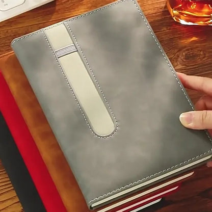 School office work gift pu leather a5 thick journal notebook