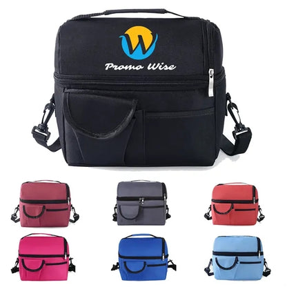 Leakproof Insulated Thermal Cooler Lunch Box with Strap