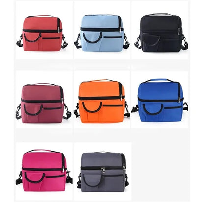 Leakproof Insulated Thermal Cooler Lunch Box with Strap