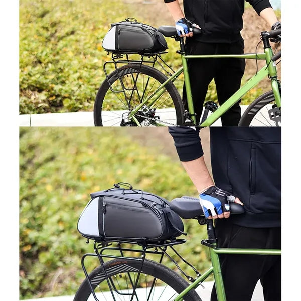 Waterproof MTB Rear Rack Panniers for Bicycle Touring