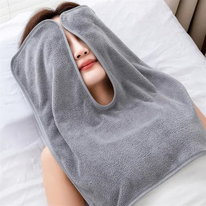 Thickened U-Shaped Coral Fleece Quick-Dry Beauty Towel