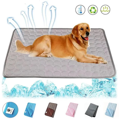 Portable kennel sofa car cooling mat pad for dogs and cats