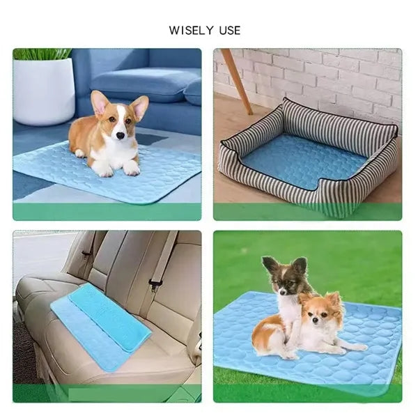 Portable kennel sofa car cooling mat pad for dogs and cats