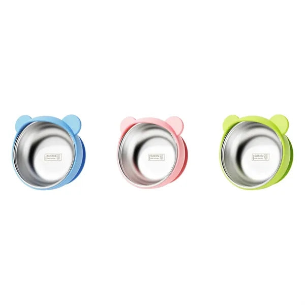 Cute Anti-Spill and Heatproof Stainless Steel Baby Bowl