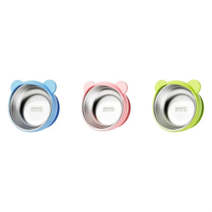 Cute Anti-Spill and Heatproof Stainless Steel Baby Bowl