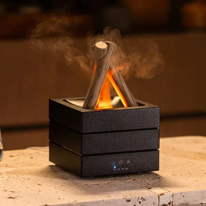 Home room office fireplace bonfire aroma diffuser humidifier