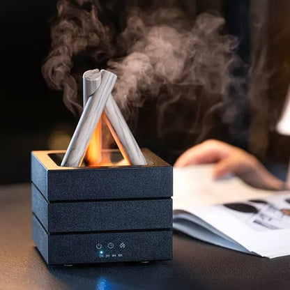 Home room office fireplace bonfire aroma diffuser humidifier