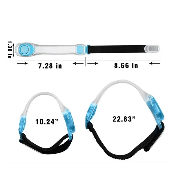 Sports events running gear led light up armband bracelet