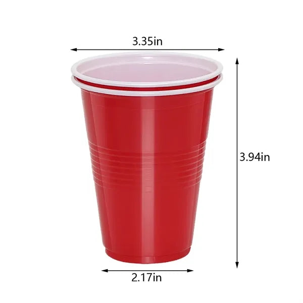 12 oz stackable party travel wedding disposable plastic cup