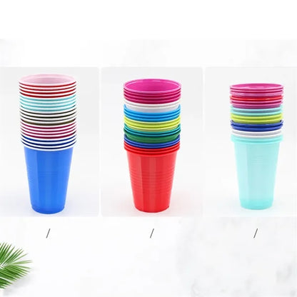 12 oz stackable party travel wedding disposable plastic cup