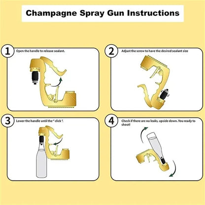 Adjustable home bar party beer wine dispenser champagne gun
