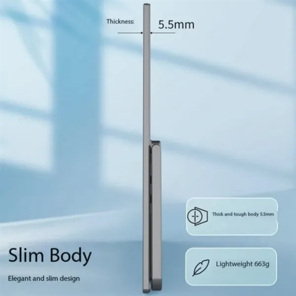 15.6in 1080P USB-C HDMI Travel Monitor with Foldable Stand