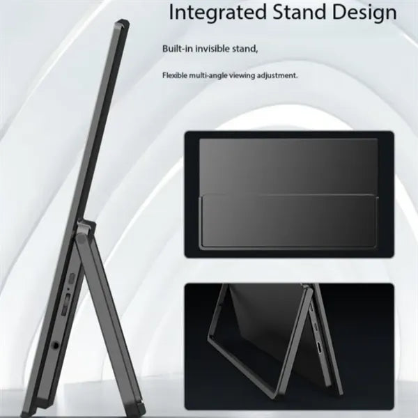 15.6in 1080P USB-C HDMI Travel Monitor with Foldable Stand