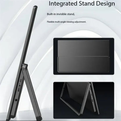 15.6in 1080P USB-C HDMI Travel Monitor with Foldable Stand
