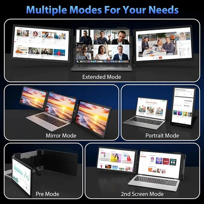 14" Portable Dual Monitor for Laptop