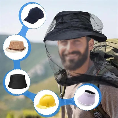 Hiking gear camping fishing compatible head mosquito net
