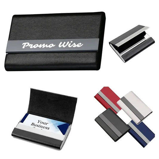 Microfiber Faux Leather Business Card Box