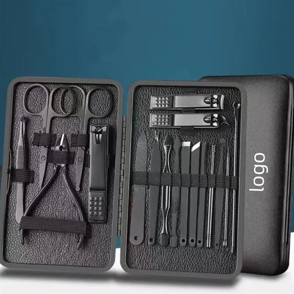 18 Pieces Stainless Steel Nail Clipper Set