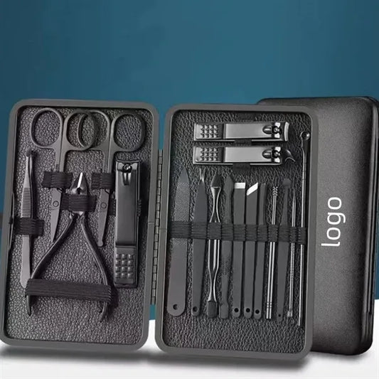 18 Pieces Stainless Steel Nail Clipper Set