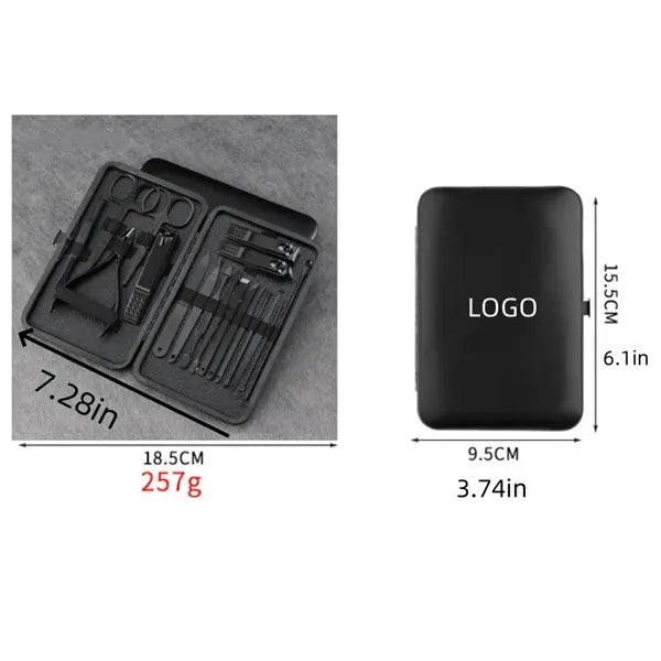 18 Pieces Stainless Steel Nail Clipper Set