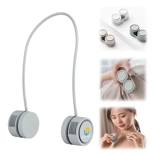 Rechargeable Neck-Hanging Fan With Aroma Diffuser Function
