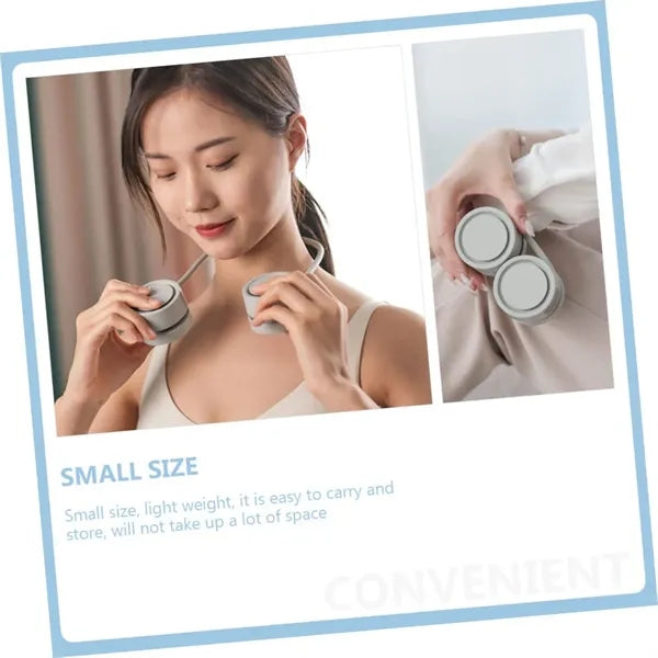 Rechargeable Neck-Hanging Fan With Aroma Diffuser Function