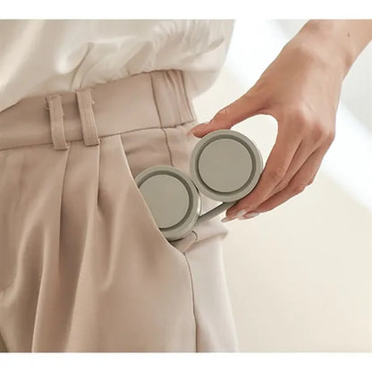 Rechargeable Neck-Hanging Fan With Aroma Diffuser Function