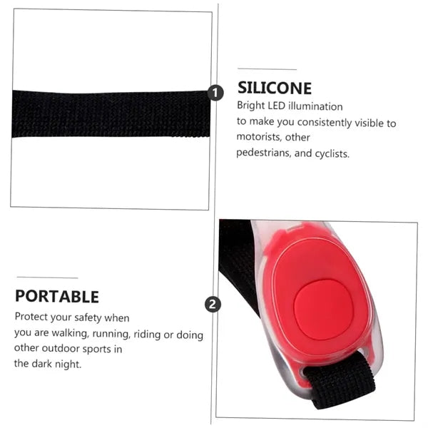 Durable LED Safety Armband for Night Running and Cycling