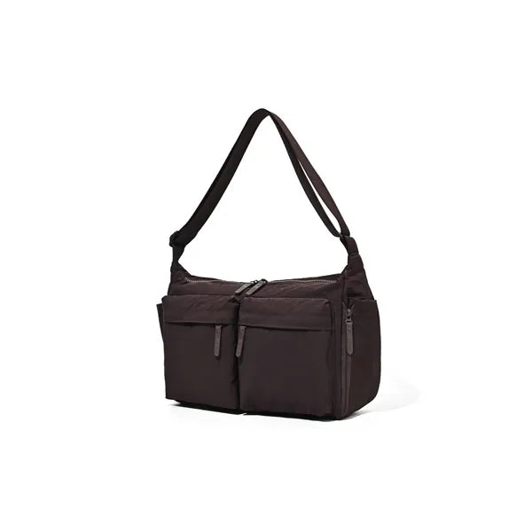Large Capacity Crossbody Nylon Bag with Multiple Pockets
