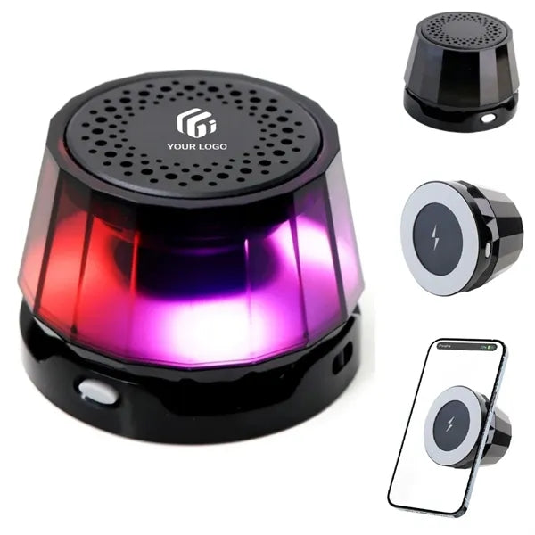 Gift RGB light magnetic phone stand HD Bluetooth speaker