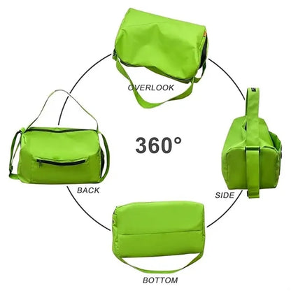 Waterproof shoe wet clothes compartment sport gym duffel bag