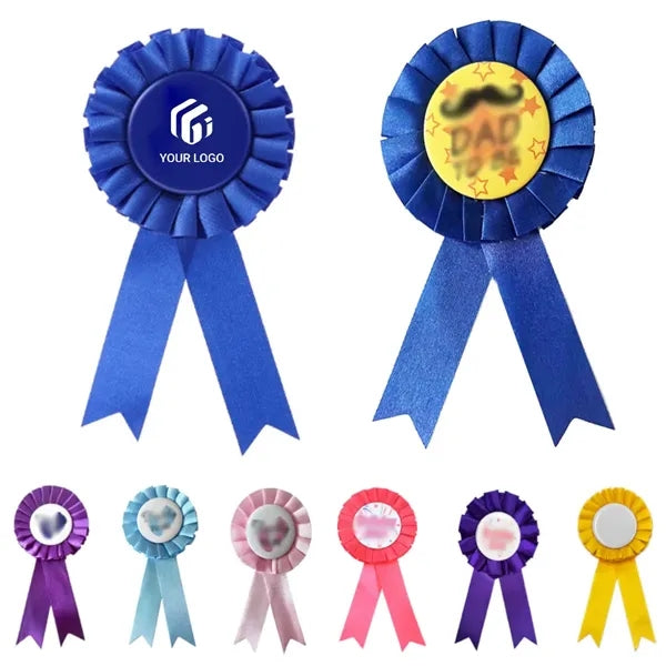Customizable motivational prize honorable ribbon award badge