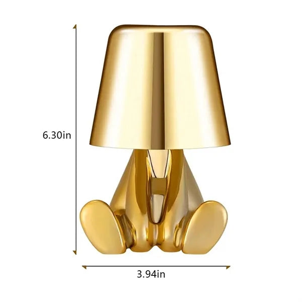 Creative Touch Control Golden Man Decor Bedside Table Lamp