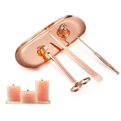 4 in 1 Gift Home Decor Snuffer Cutter Candle Accessory Set