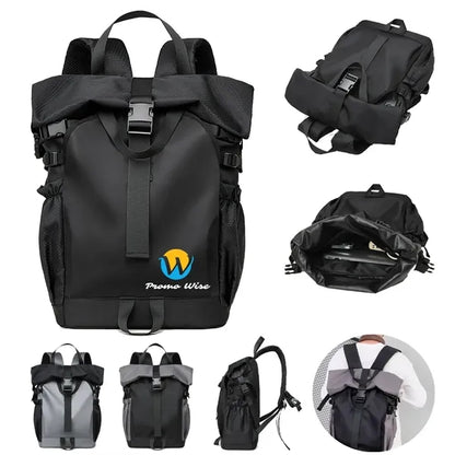 Roll Top Large Capacity Backpack For College, Outdoor
