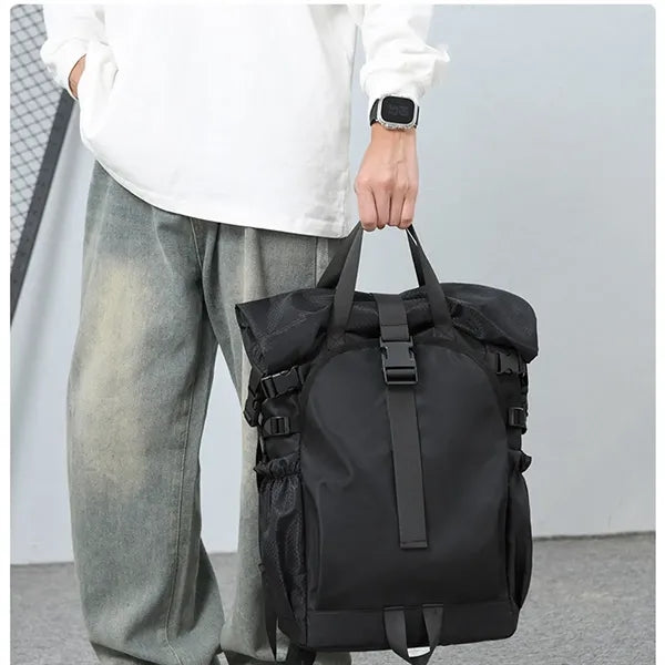 Roll Top Large Capacity Backpack For College, Outdoor