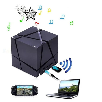 Portable Wireless Cube Bluetooth Speaker with Colorful Light
