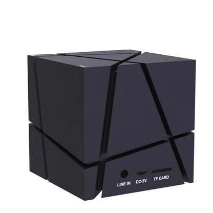 Portable Wireless Cube Bluetooth Speaker with Colorful Light