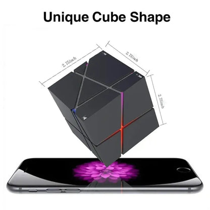 Portable Wireless Cube Bluetooth Speaker with Colorful Light