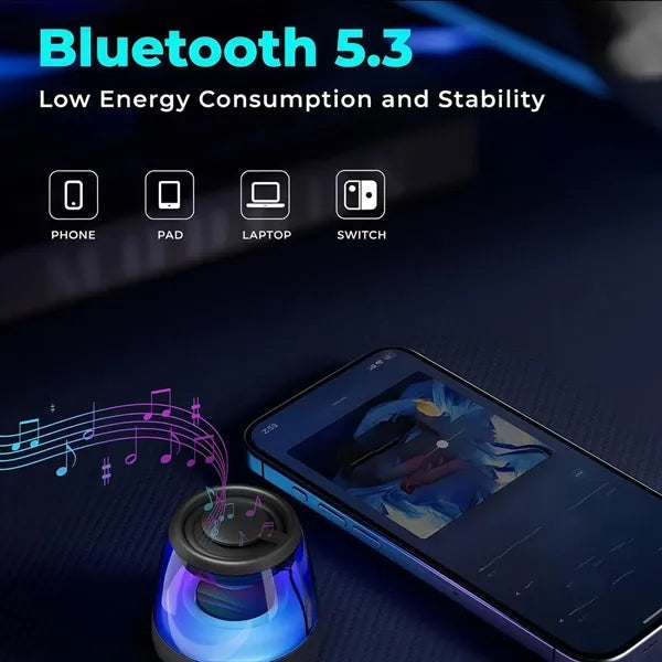 Wireless Mini Bluetooth Speaker with Magnetic Base Plate