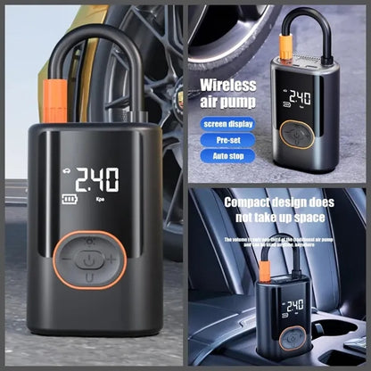 Vehicles car portable tire inflator smart digital air pump