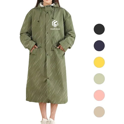 Outdoor lawn concert waterproof unisex long rain jacket